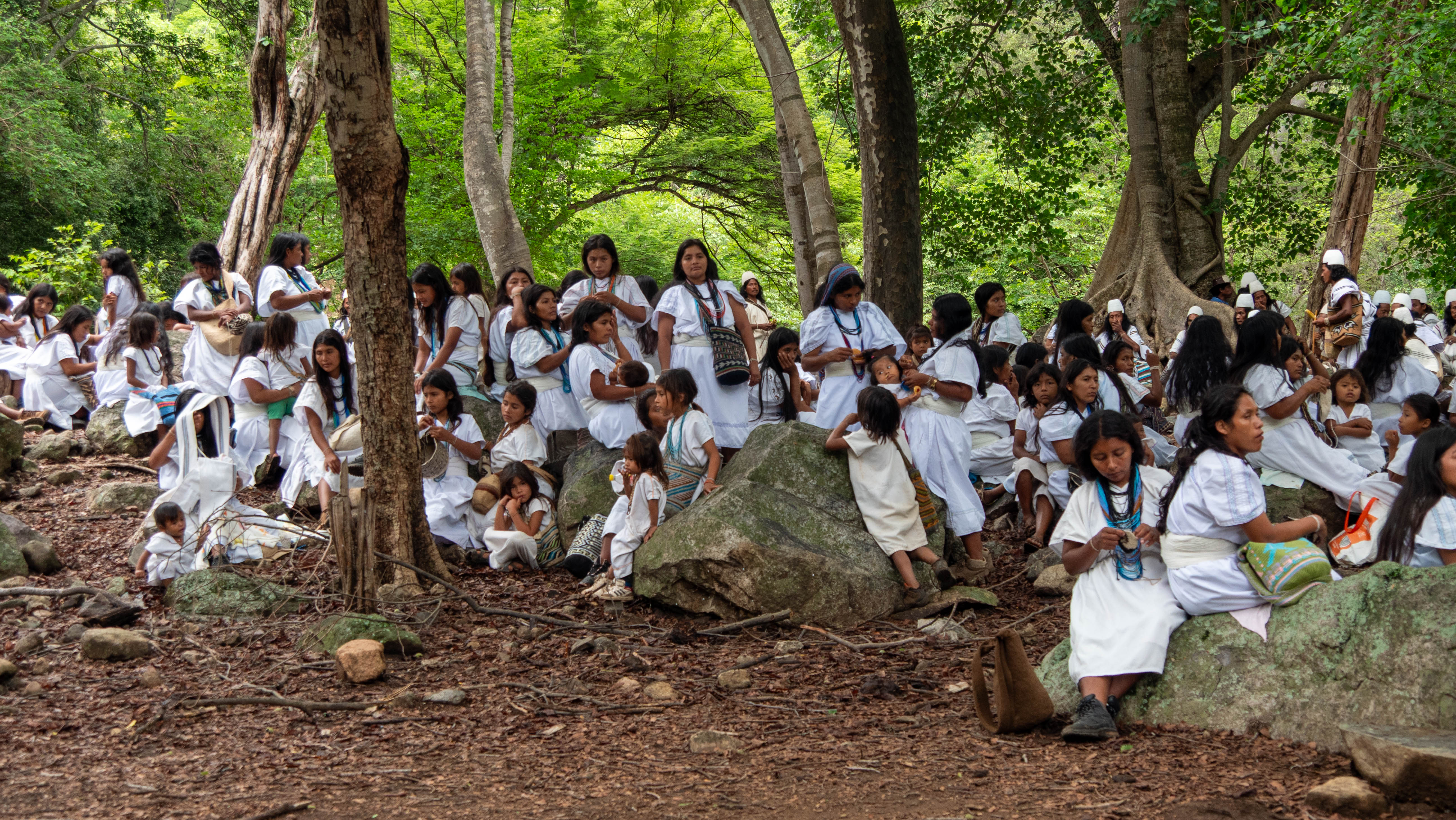 Arhuaco community in Serra Nevada de Santa Marta, Colombia