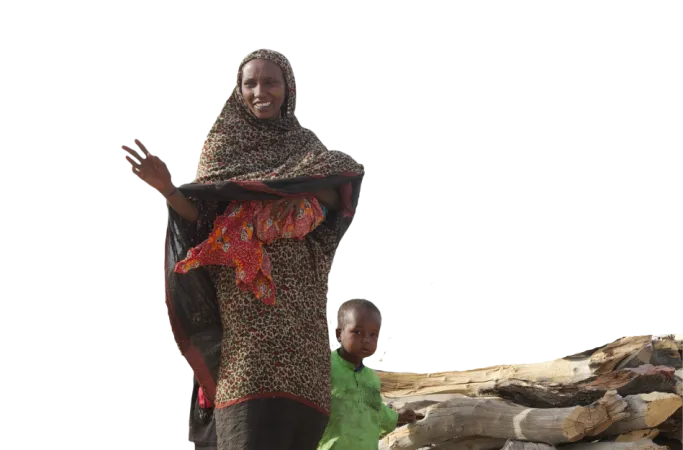 An african mother and her child